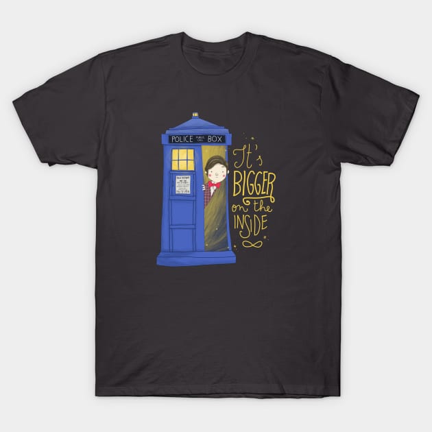 It's bigger on the inside T-Shirt by violinoviola